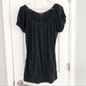 Express Black Tunic Top with Pockets